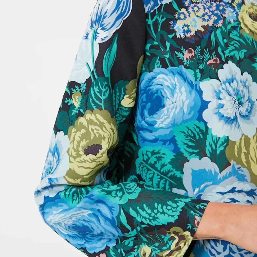 Tuckernuck Black Verdant Floral Pierce Dress - Size XXL - Picture 2 of 9